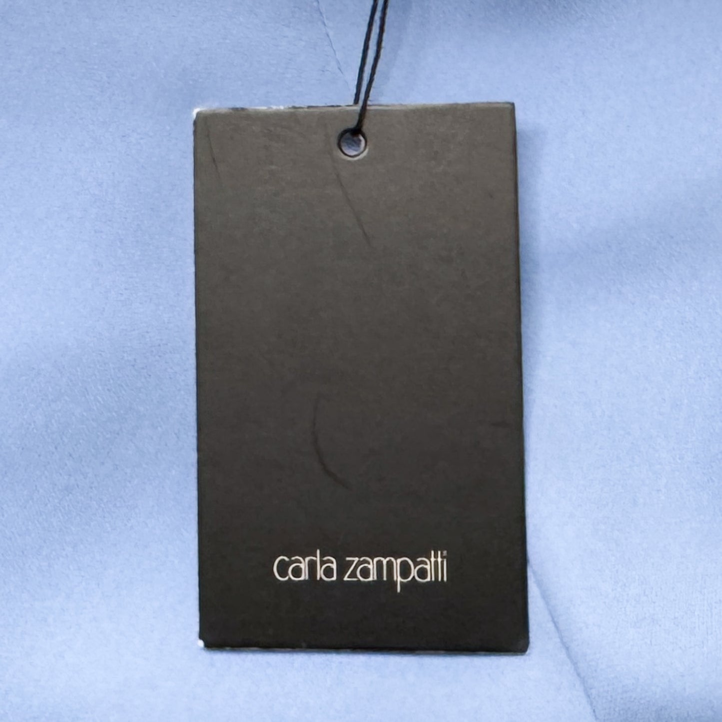 Carla Zampatti Cornflower Blue Crepe Wide Leg Classic Pants AU8 [NEW]