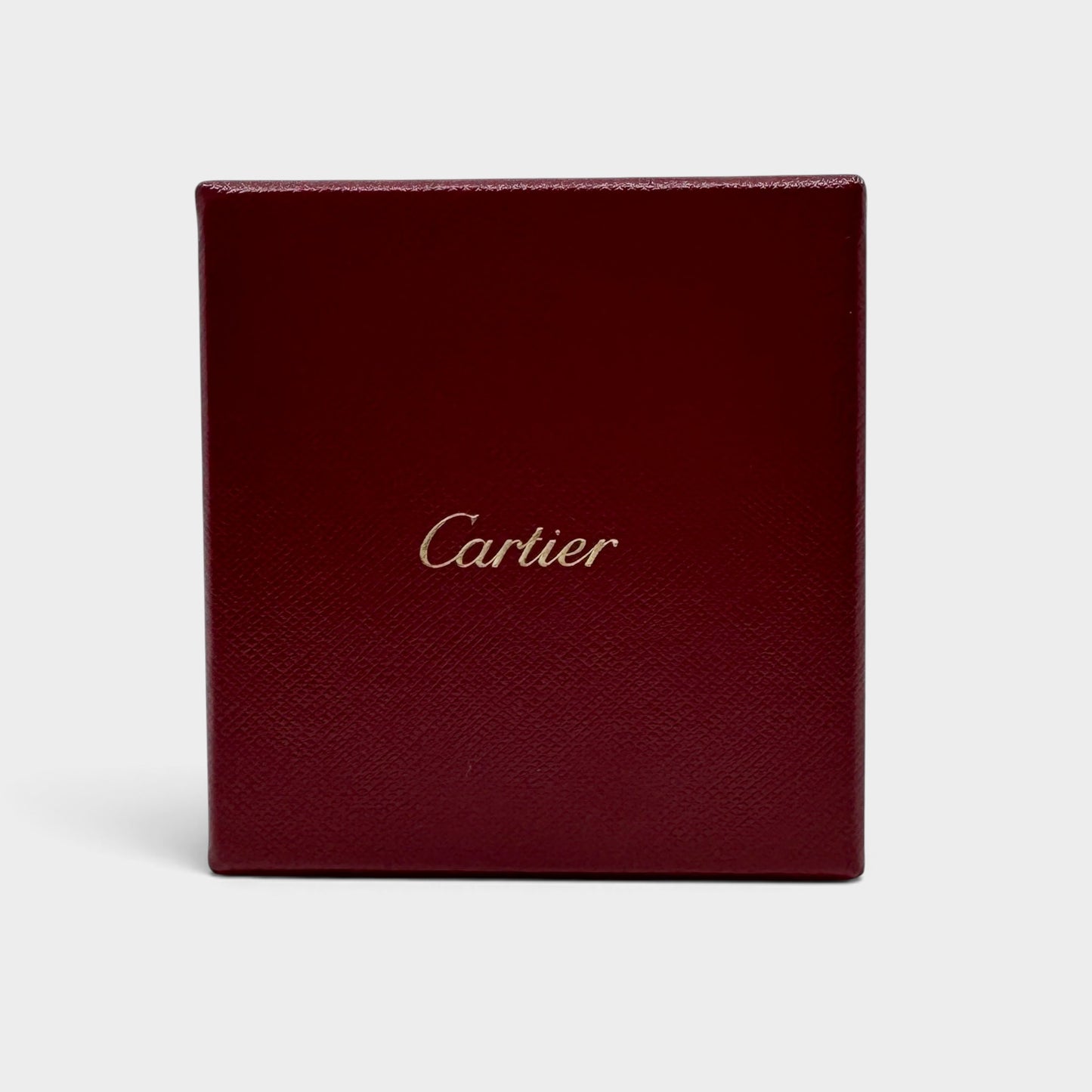 Cartier Yellow Rose White Gold AU750 Tricolour Trinity Ring [Size 59]