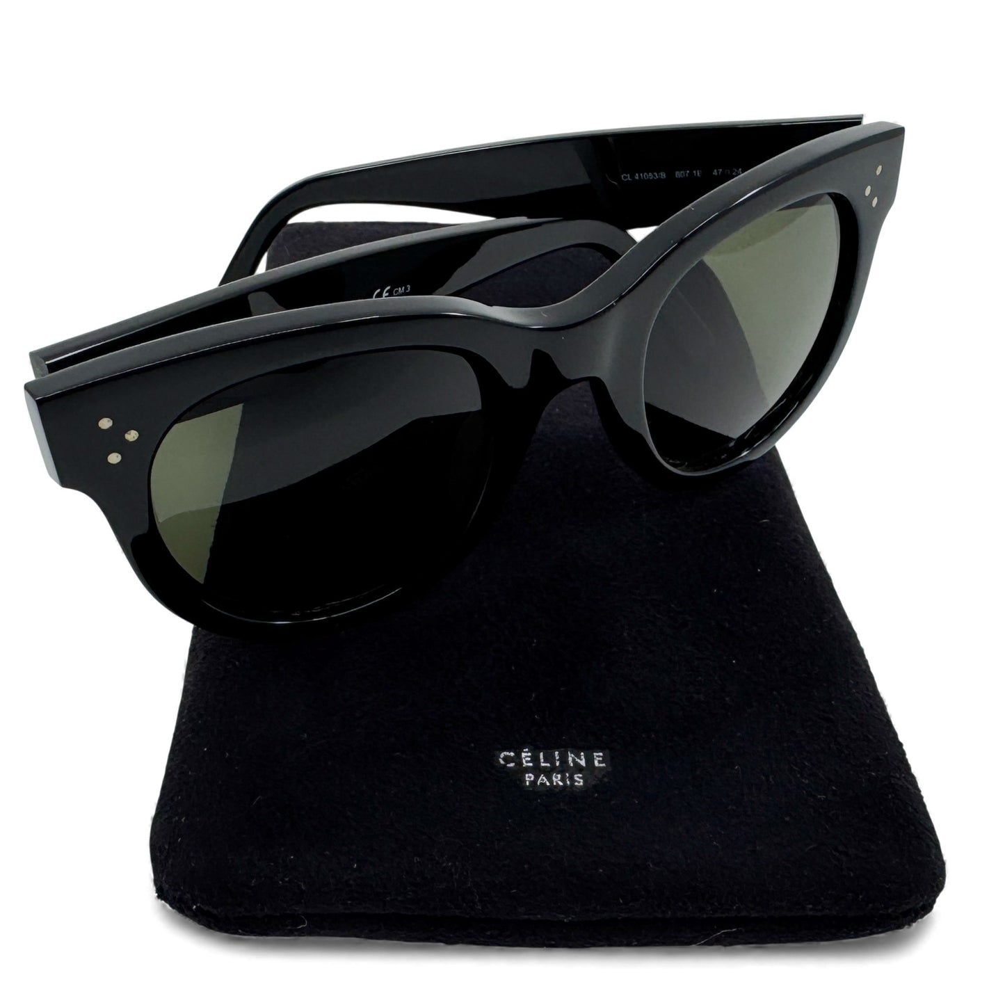 Celine Black Audrey Sunglasses [#CL41053/S]