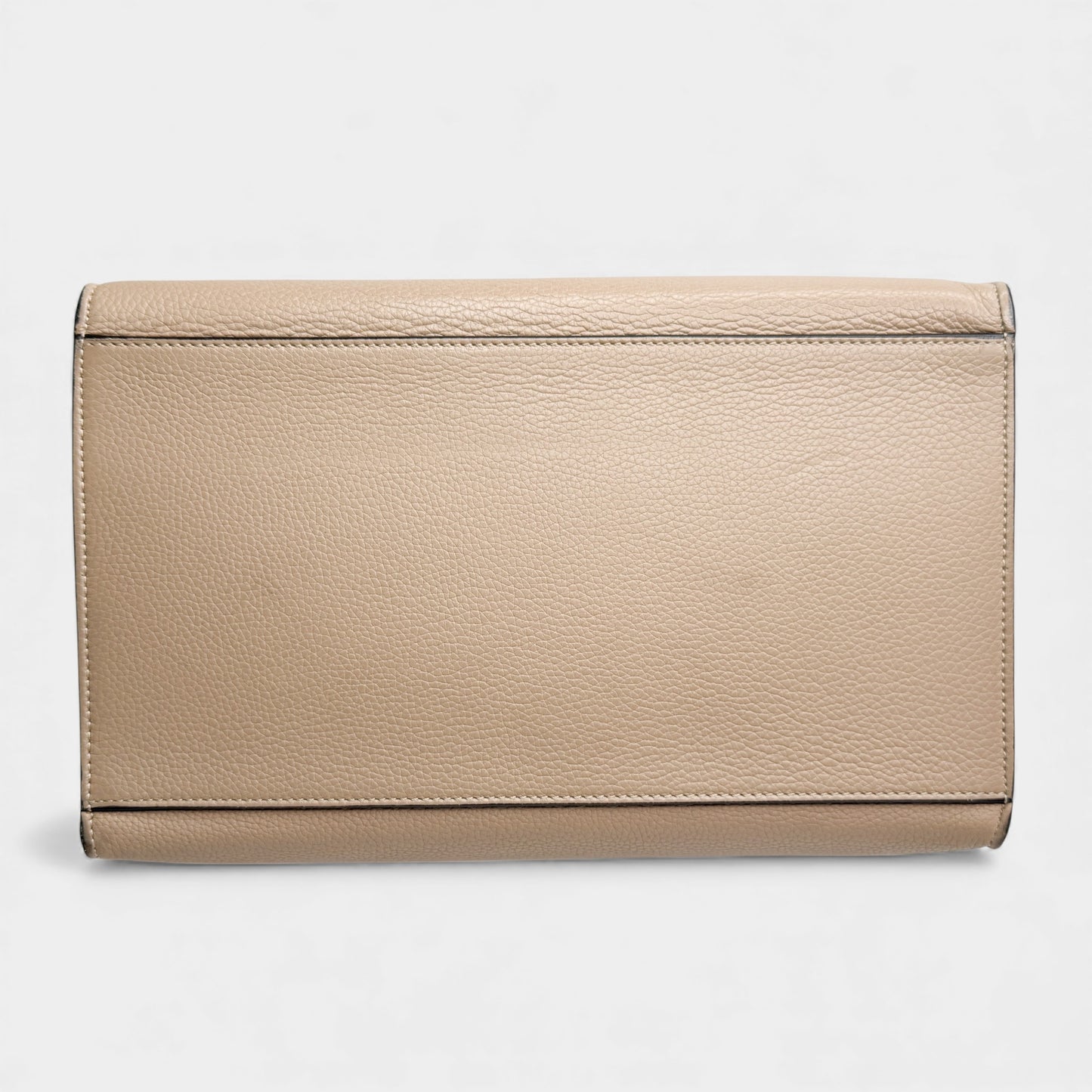 Celine Beige Leather & Suede Trapeze Top Handle Bag