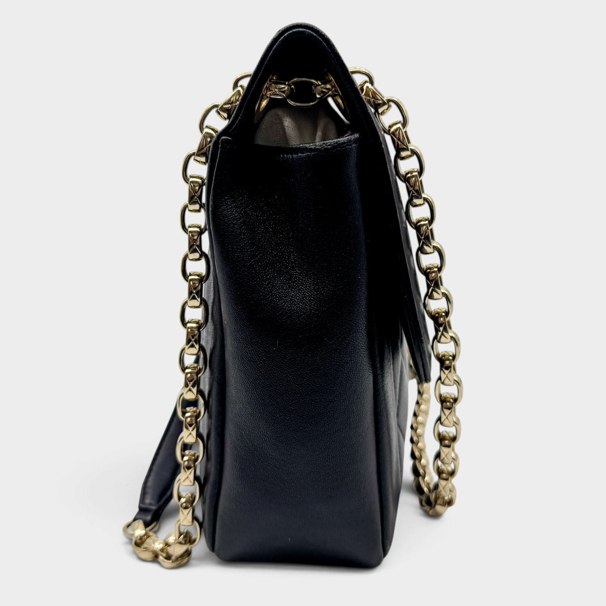 Chanel Chic With Me Black Quilted Lambskin Leather Flap Shoulder Bag