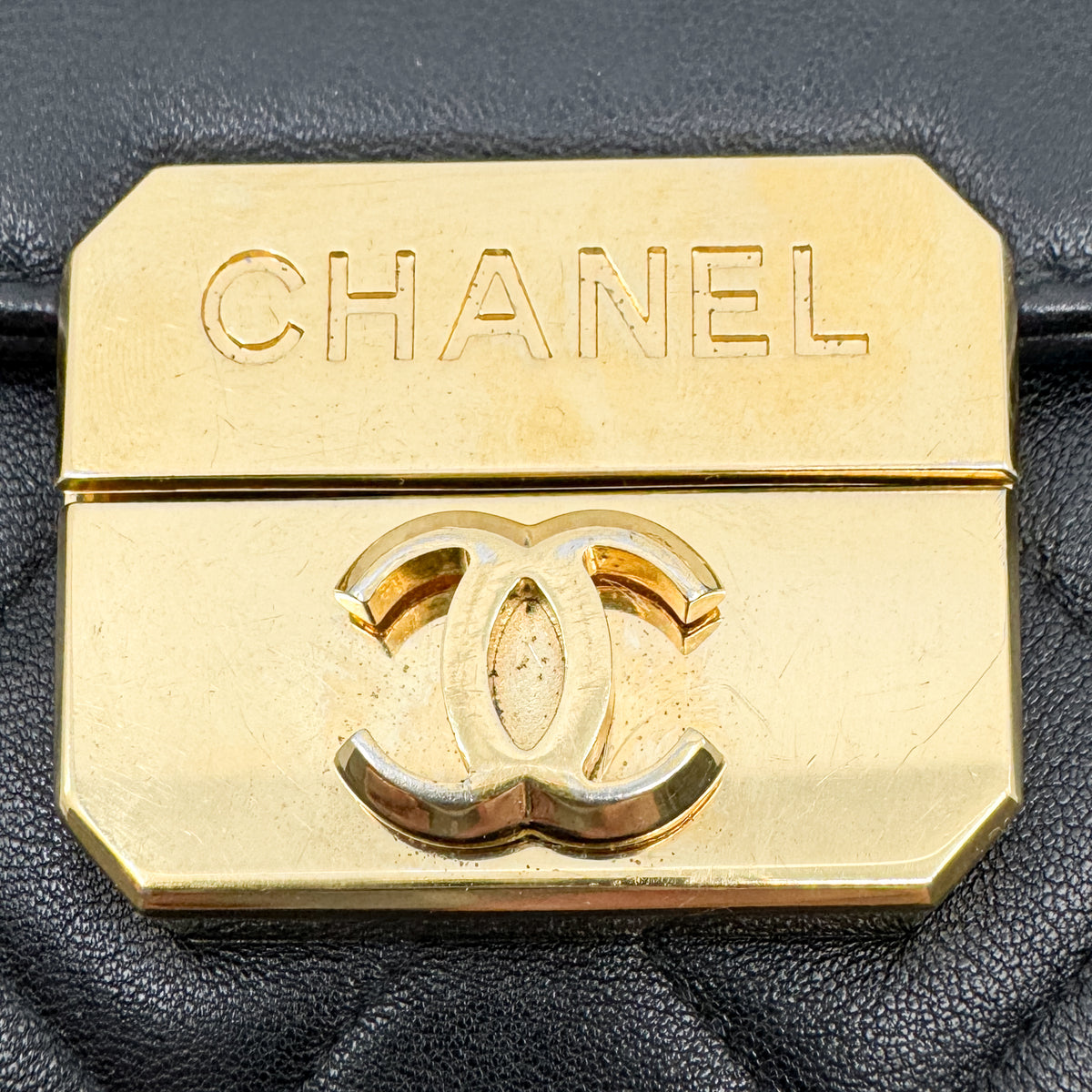Chanel Chic With Me Black Quilted Lambskin Leather Flap Shoulder Bag