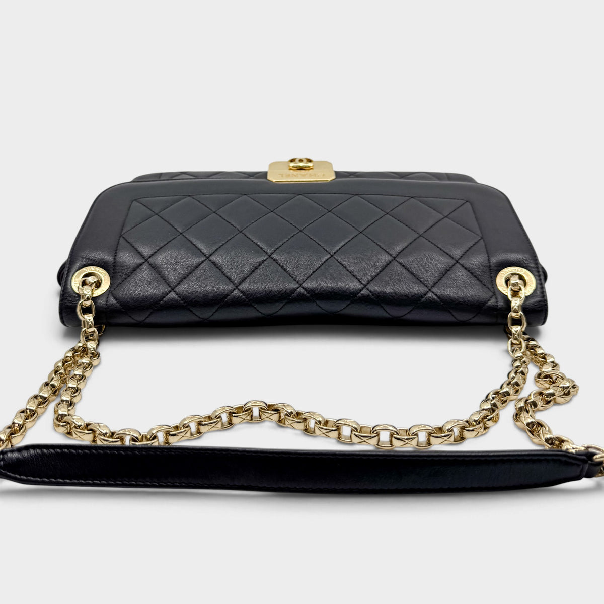 Chanel Chic With Me Black Quilted Lambskin Leather Flap Shoulder Bag