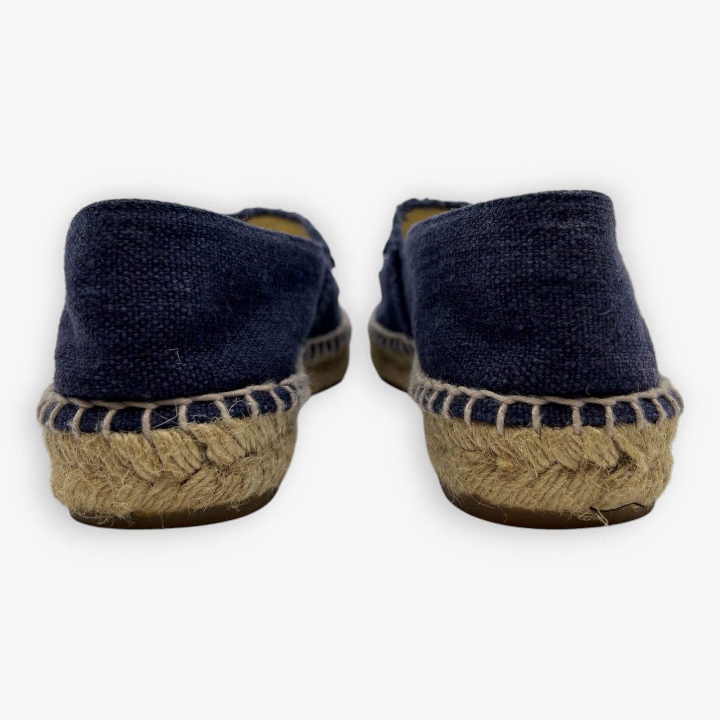 Chanel Navy Blue Canvas Slip-On Espadrilles Shoes EU38 ~ AU7