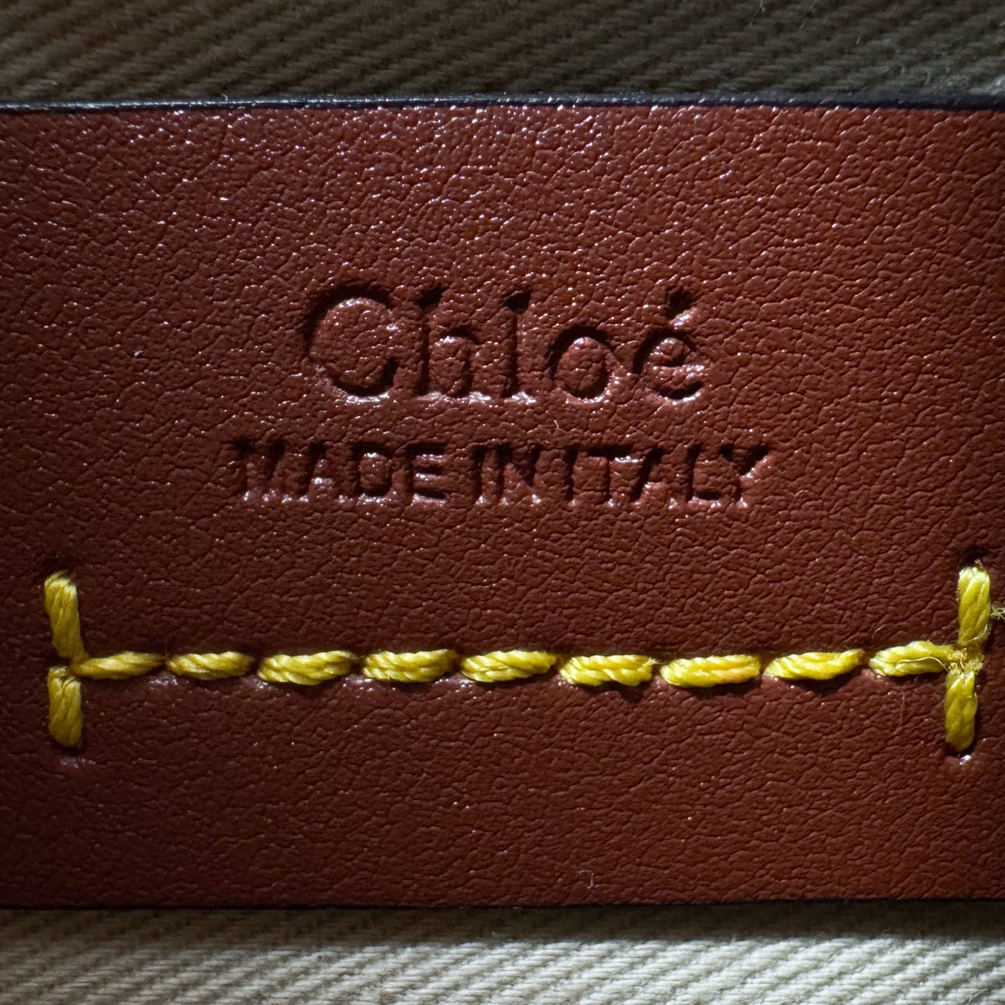 Chloé Sepia Brown Leather Raffia Darryl Small Shoulder Bag