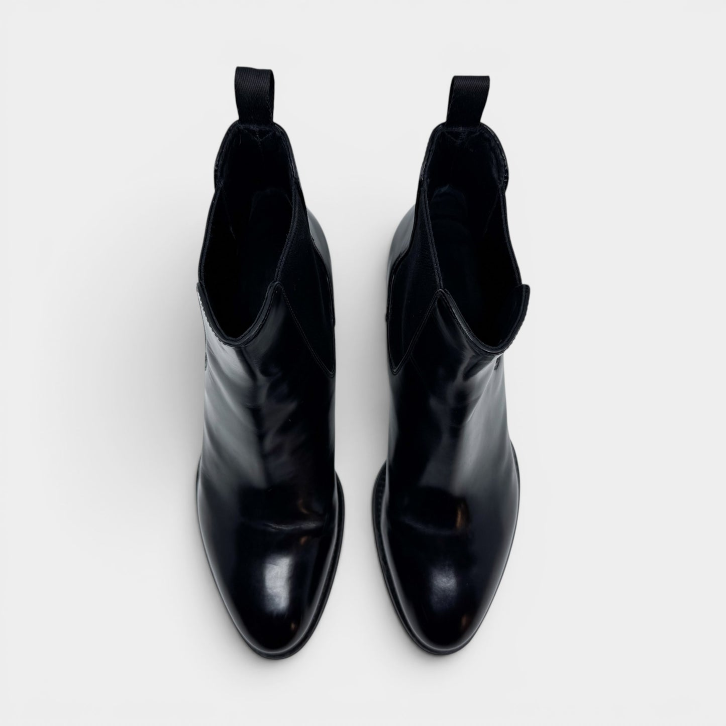 Church's Black Leather Shirley 55 Ankle Boots EU38 ~ AU7