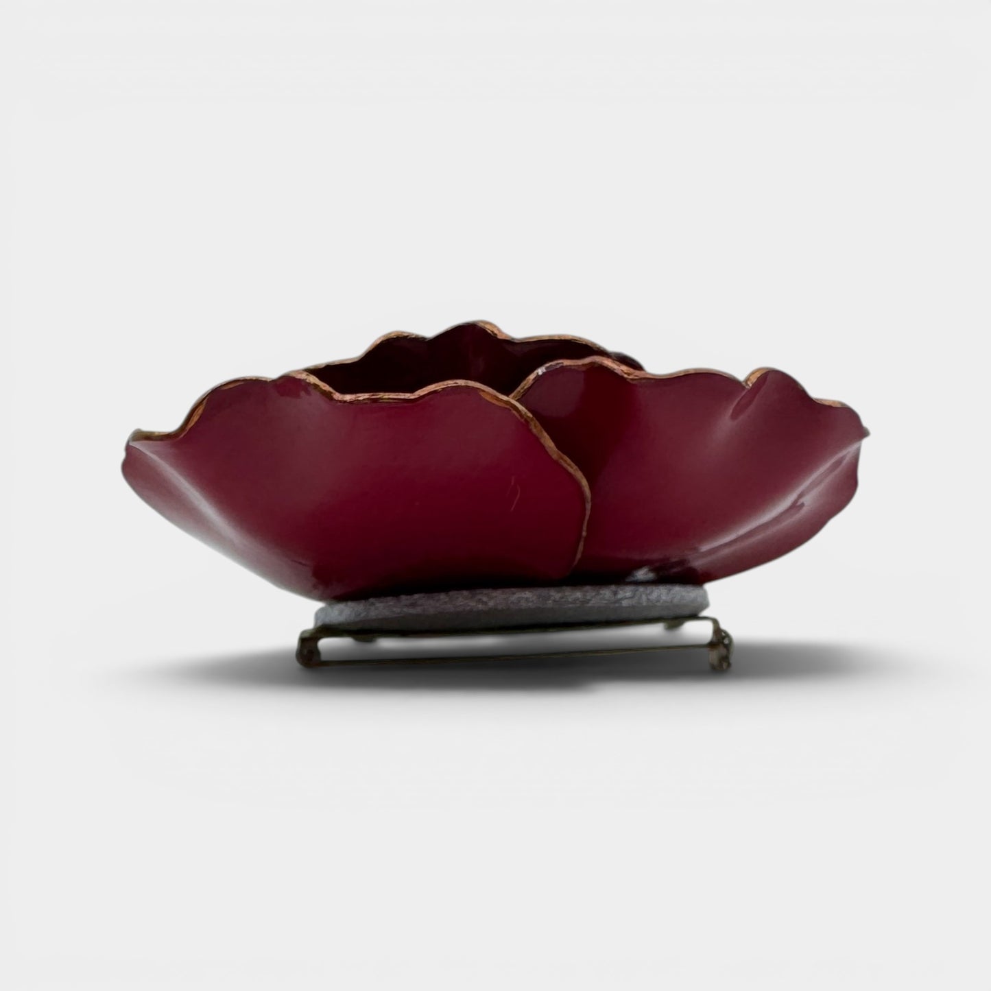 Ciléa Paris Y2K Red Resin Handmade Large Flower Brooch
