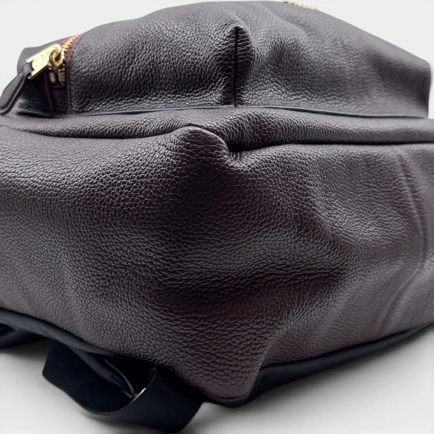 Coach Burgundy Oxblood Leather Charlie Edgepaint Backpack Bag