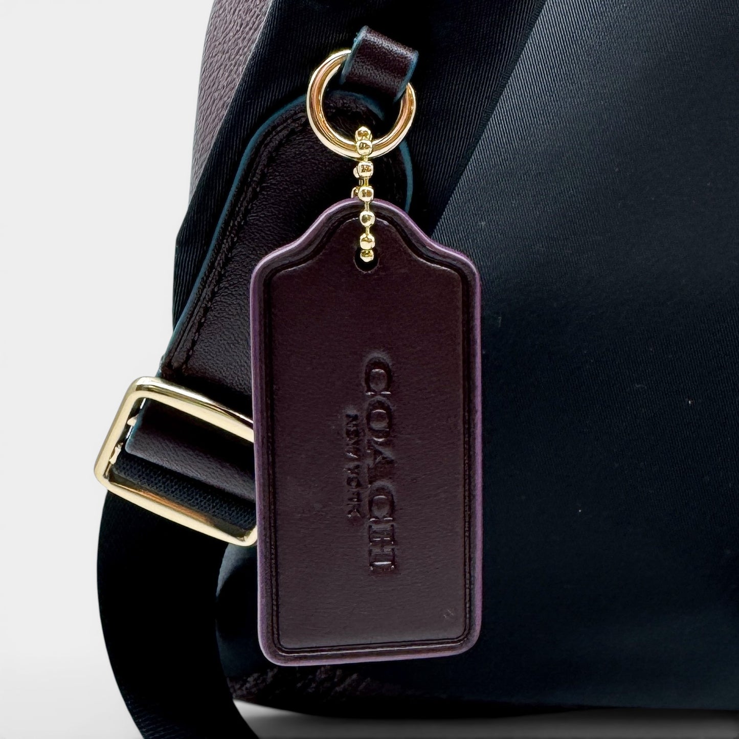 Coach Burgundy Oxblood Leather Charlie Edgepaint Backpack Bag