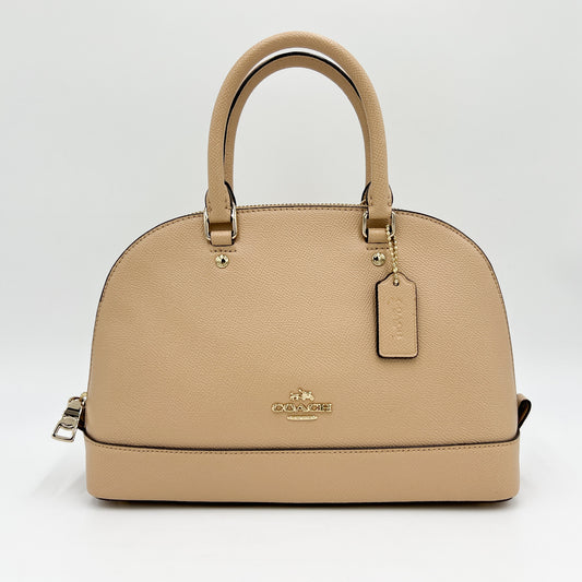 Coach Beige Leather Sierra Satchel 2Way Handbag [Style F57555]