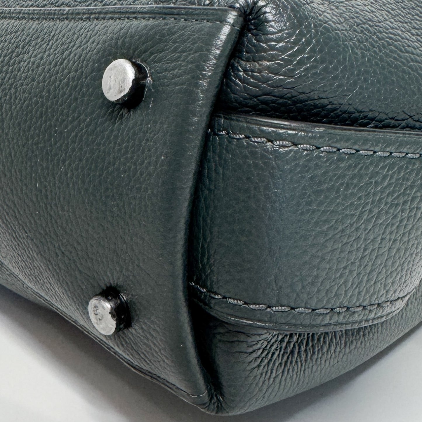 Coach Forest Green Grainy Leather Edie Tote Bag [57125]
