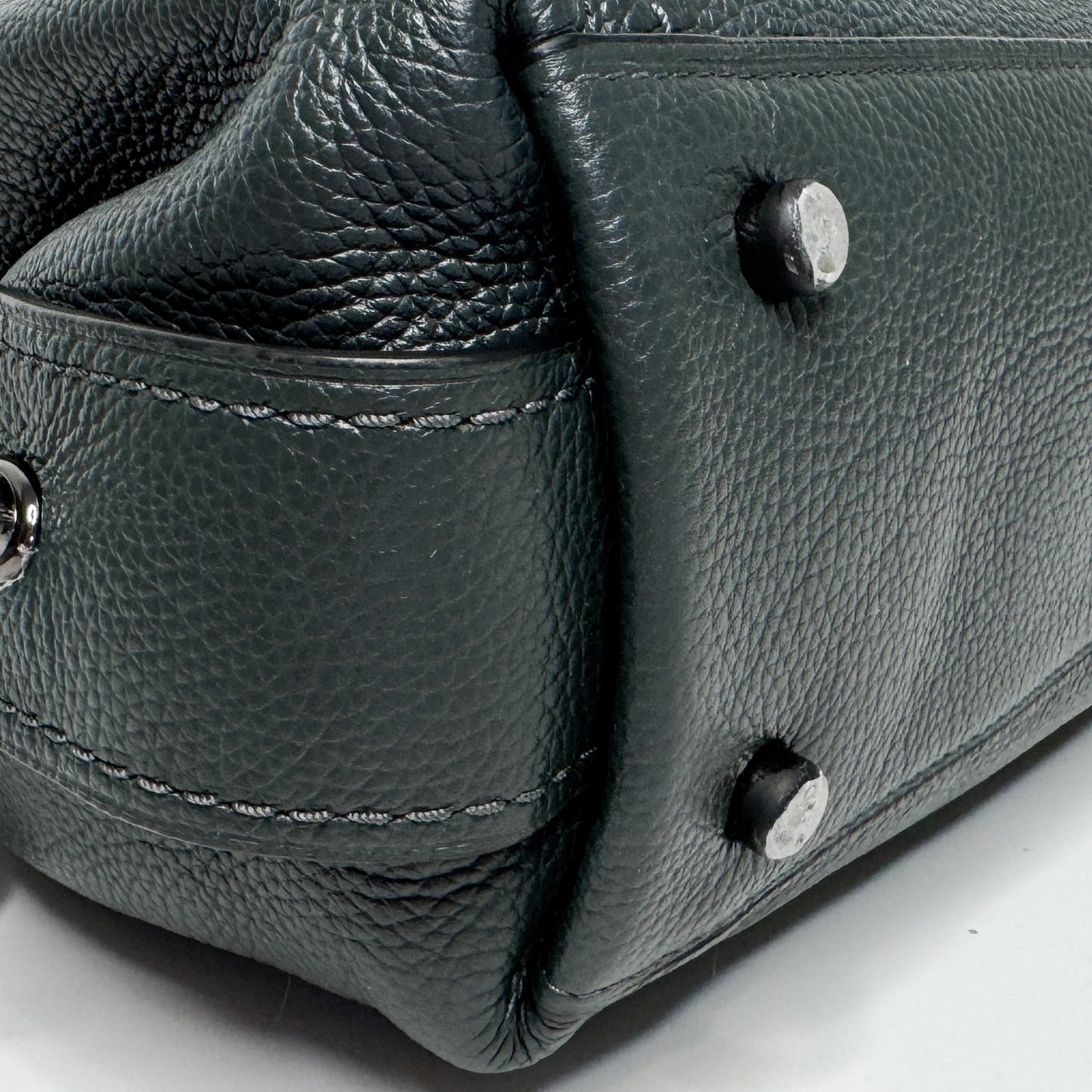 Coach Forest Green Grainy Leather Edie Tote Bag [57125]