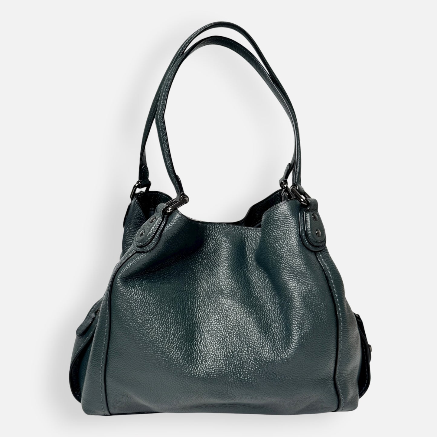 Coach Forest Green Grainy Leather Edie Tote Bag [57125]