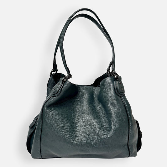 Coach Forest Green Grainy Leather Edie Tote Bag [57125]