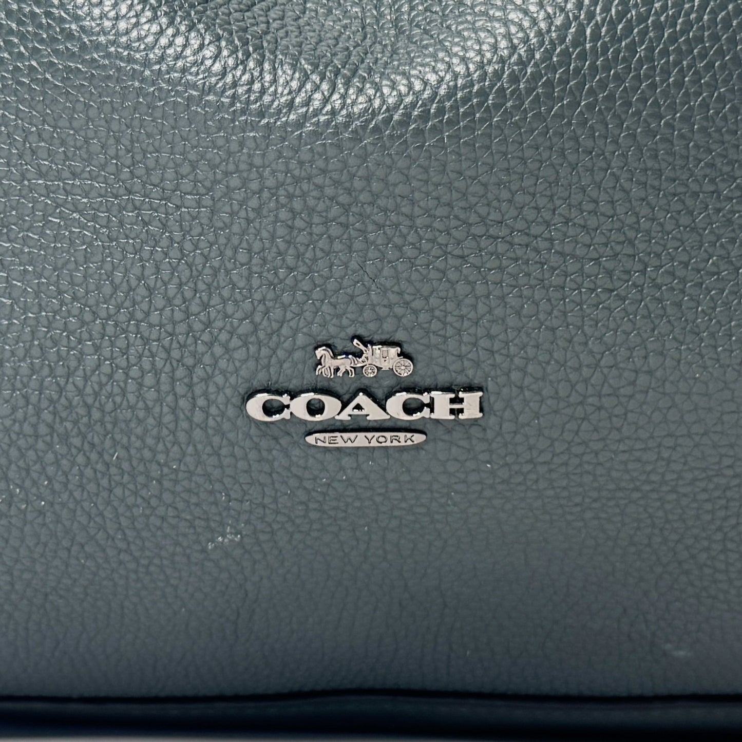 Coach Forest Green Grainy Leather Edie Tote Bag [57125]