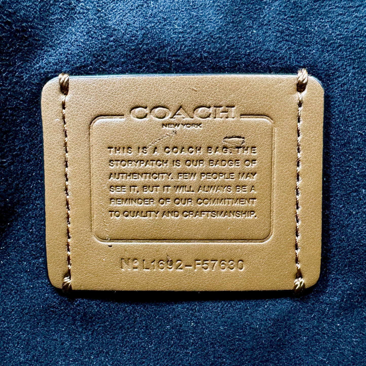 Coach Black Leather Rose Meadow Purple Floral Trim Margot Bag [F57630]
