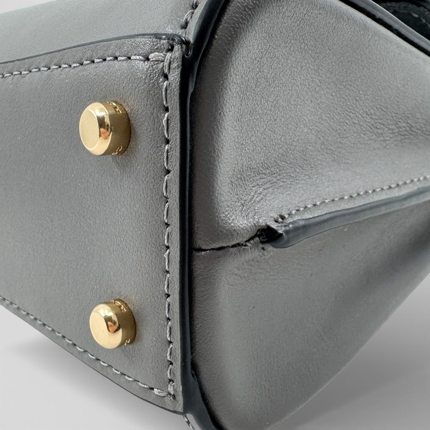 Coach Grey Leather Eliza Mini Top Handle Crossbody Bag [CW182]