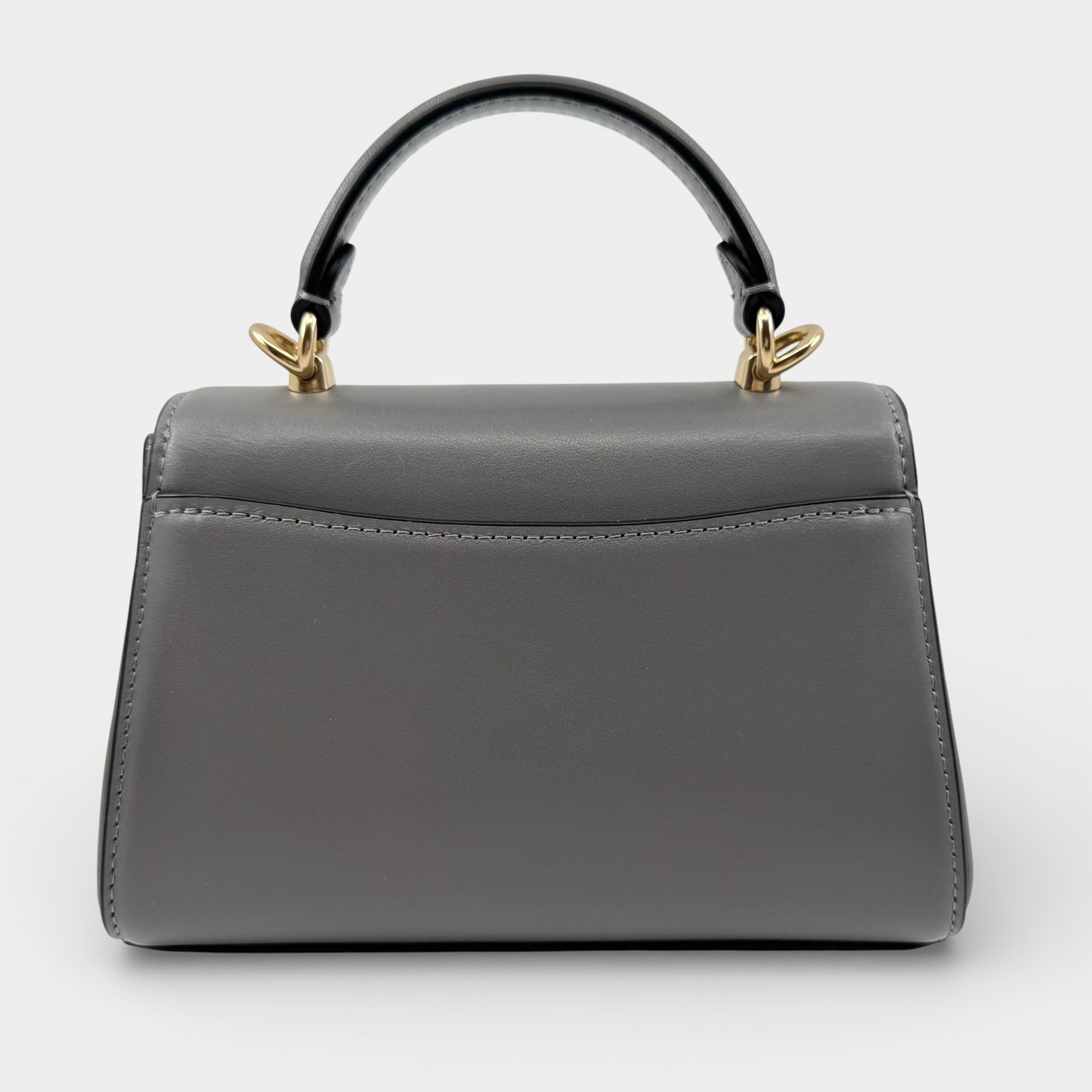 Coach Grey Leather Eliza Mini Top Handle Crossbody Bag [CW182]