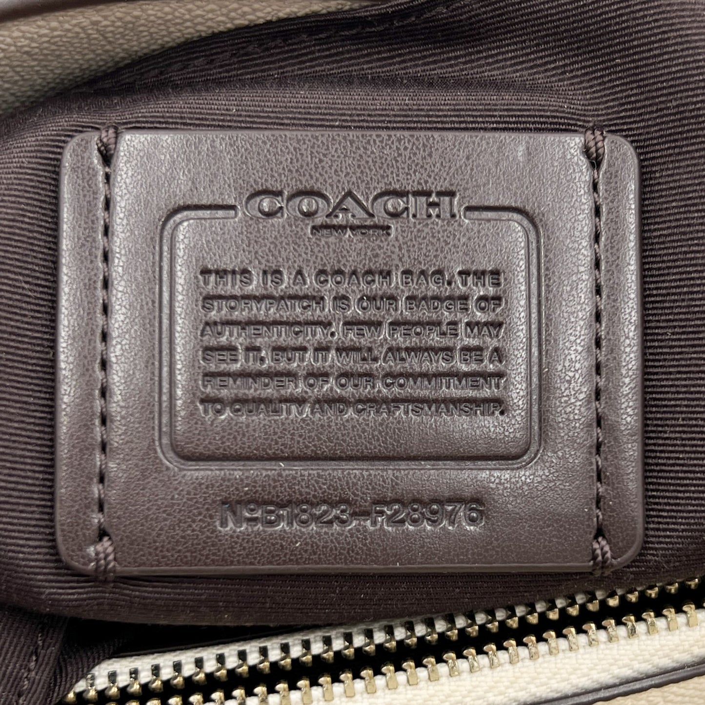 Coach Off-White Leather 'Sage Carryall' Shoulder & Crossbody Bag [F28976]