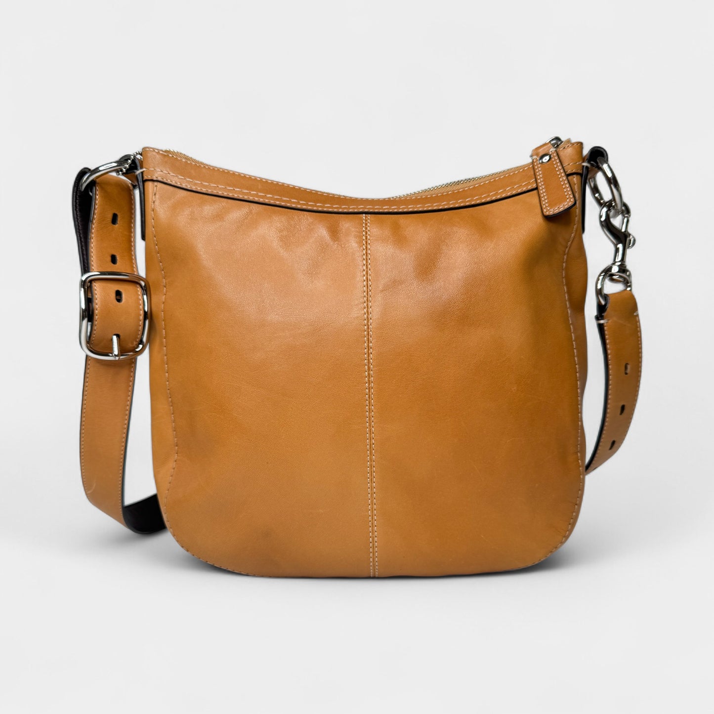 Coach Vintage Tan Leather Chelsea Crossbody Shoulder Bag [F14018]