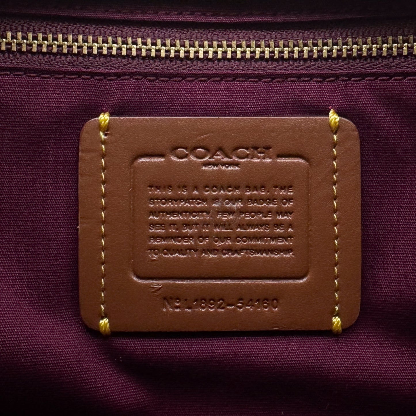 Coach Off White Pink Logo Tea Rose Top Handle Bag [54160]