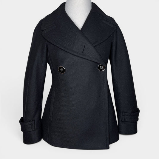 Max & Co. Black Wool Blend Short Coat Small ~ AU6-8