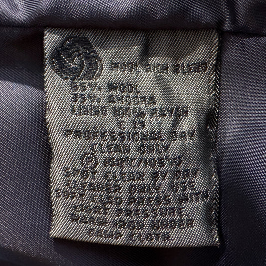 Country Road Navy Blue Wool Coat Large ~ AU12-14 [Vintage]