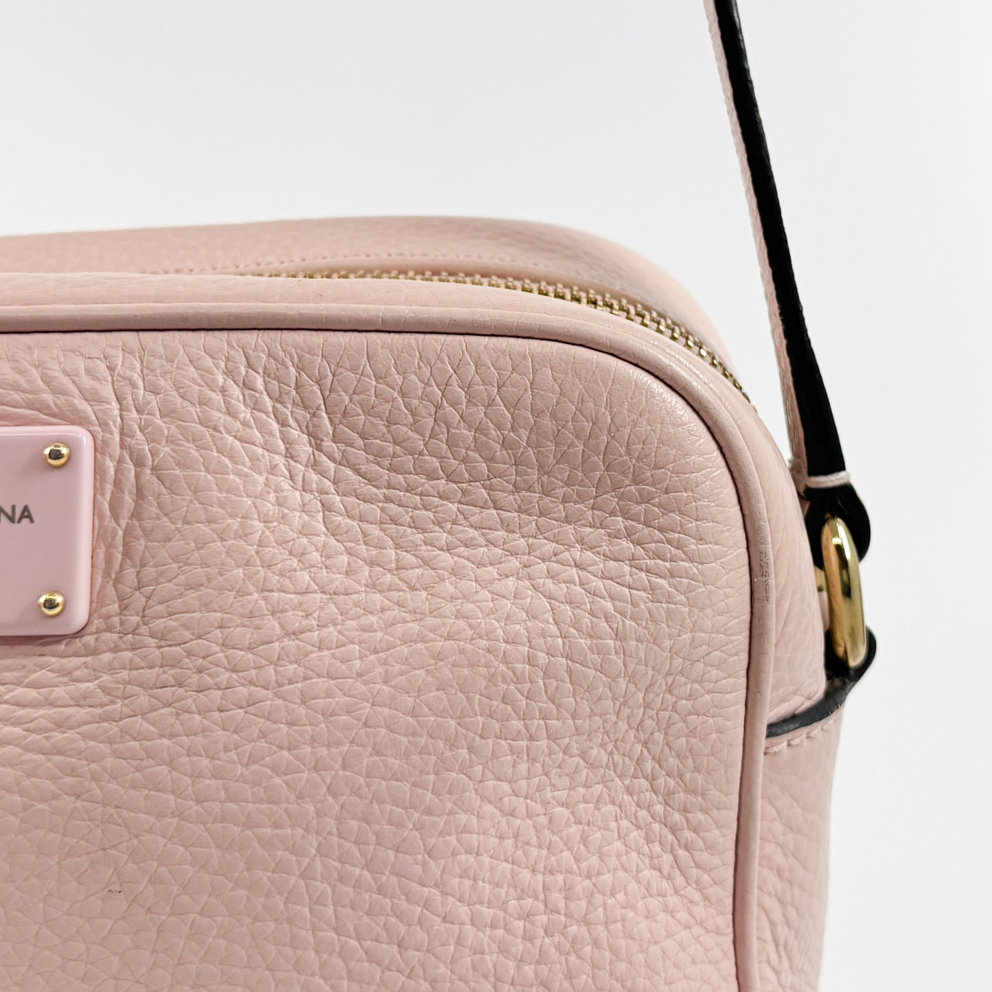 Dolce & Gabbana GLAM Pink Leather Tassel Crossbody Bag