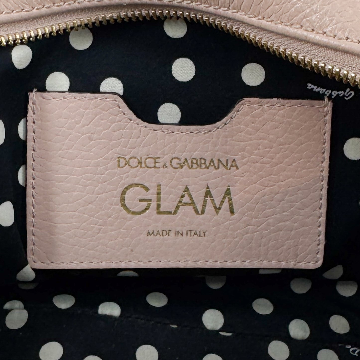 Dolce & Gabbana GLAM Pink Leather Tassel Crossbody Bag