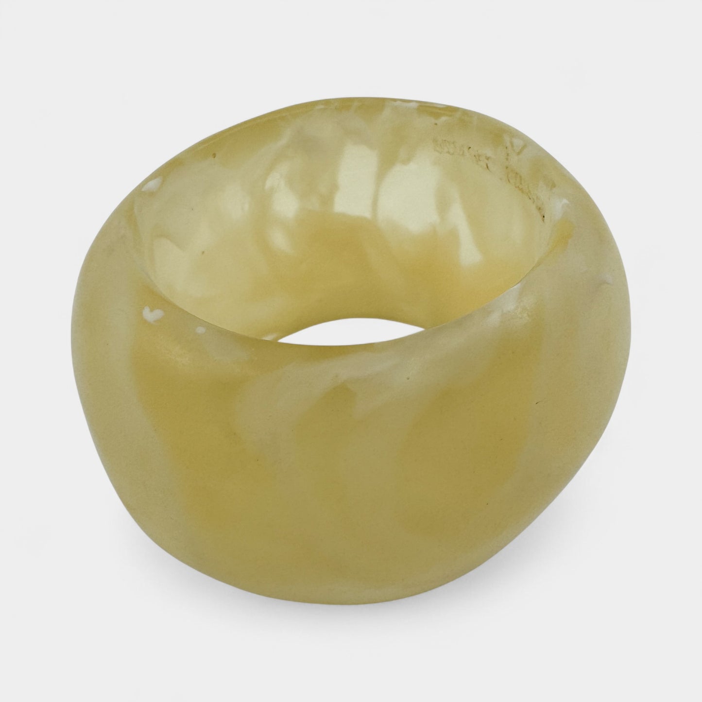 Dinosaur Designs Cream Chunky Resin Bracelet Small