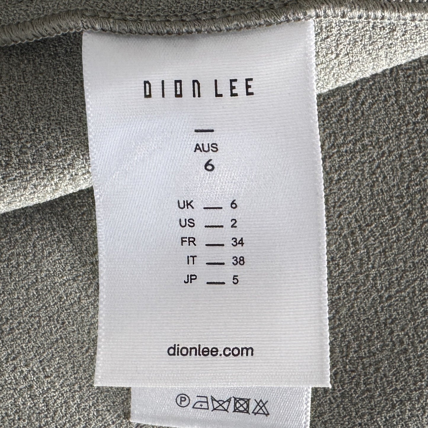 Dion Lee Moss Green Crepe Interchange Belted Skirt Small ~ AU6 [NEW]