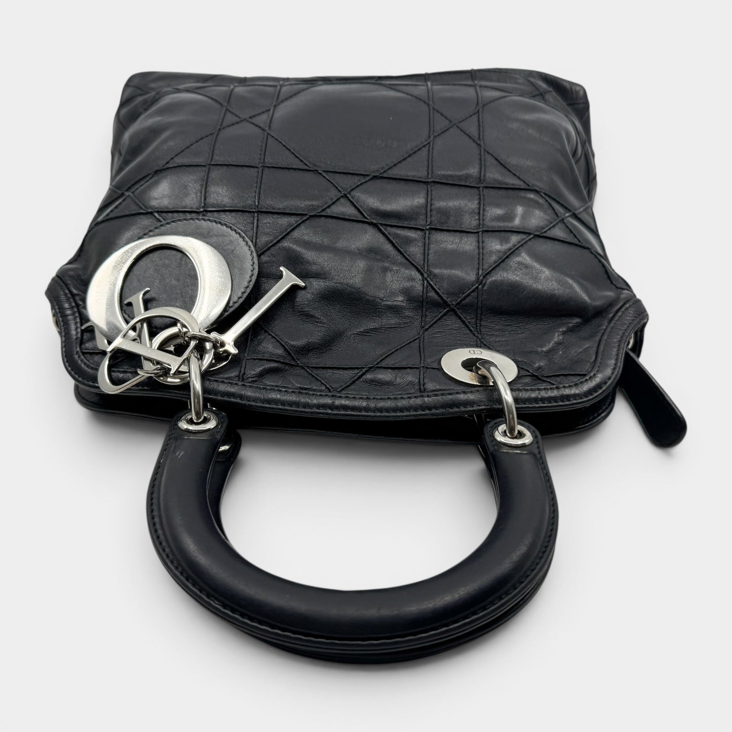 Dior Black Quilted Leather Granville Tote Bag [SOLD AS IS]