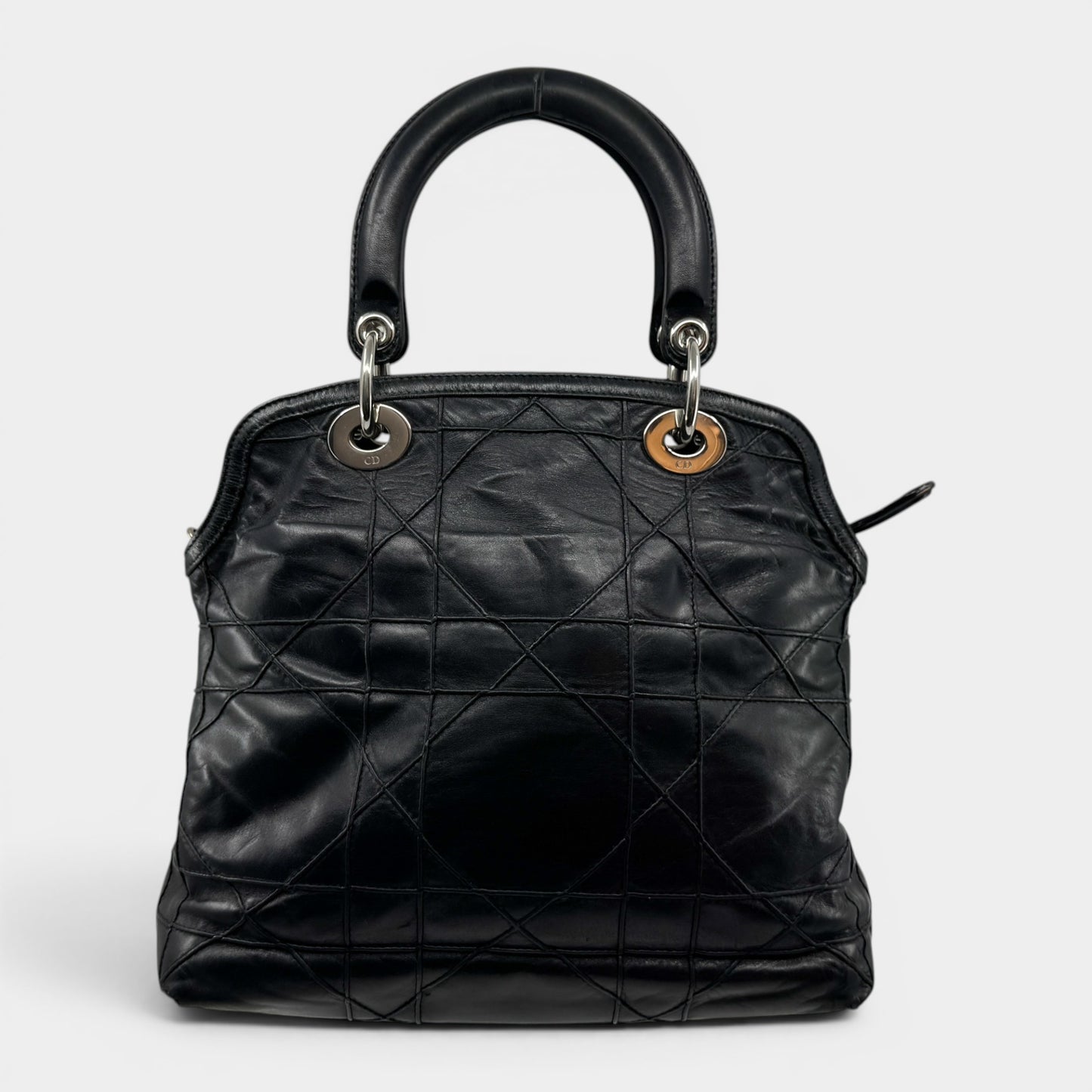 Dior Black Quilted Leather Granville Tote Bag [SOLD AS IS]