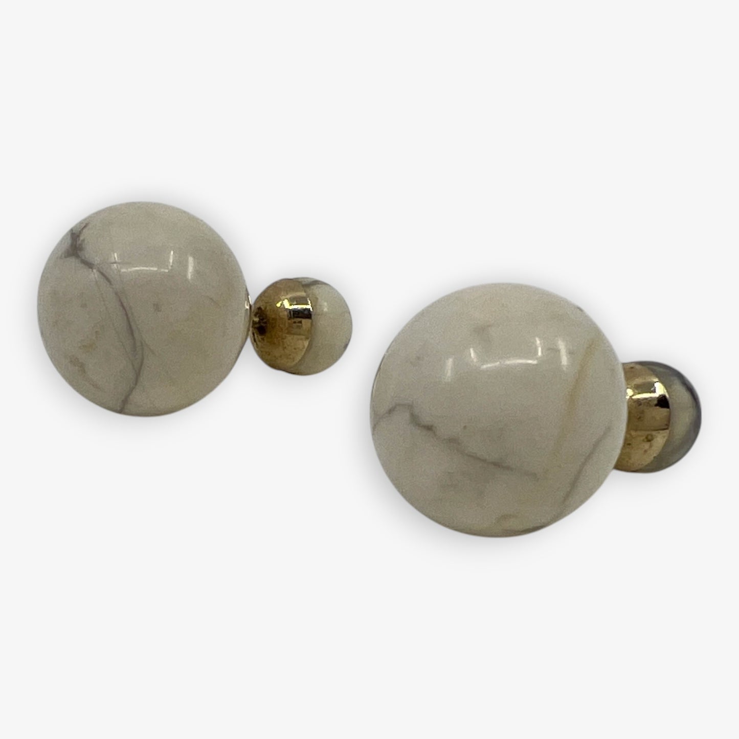 Dior Tribales Off White Marble Earrings