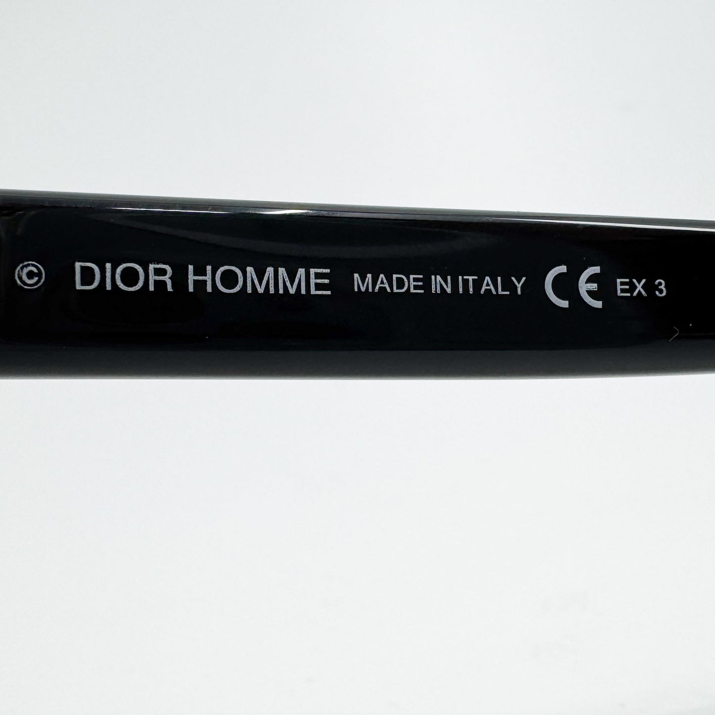 Dior Homme Black & Blue Lens Round Sunglasses Mens [1435]