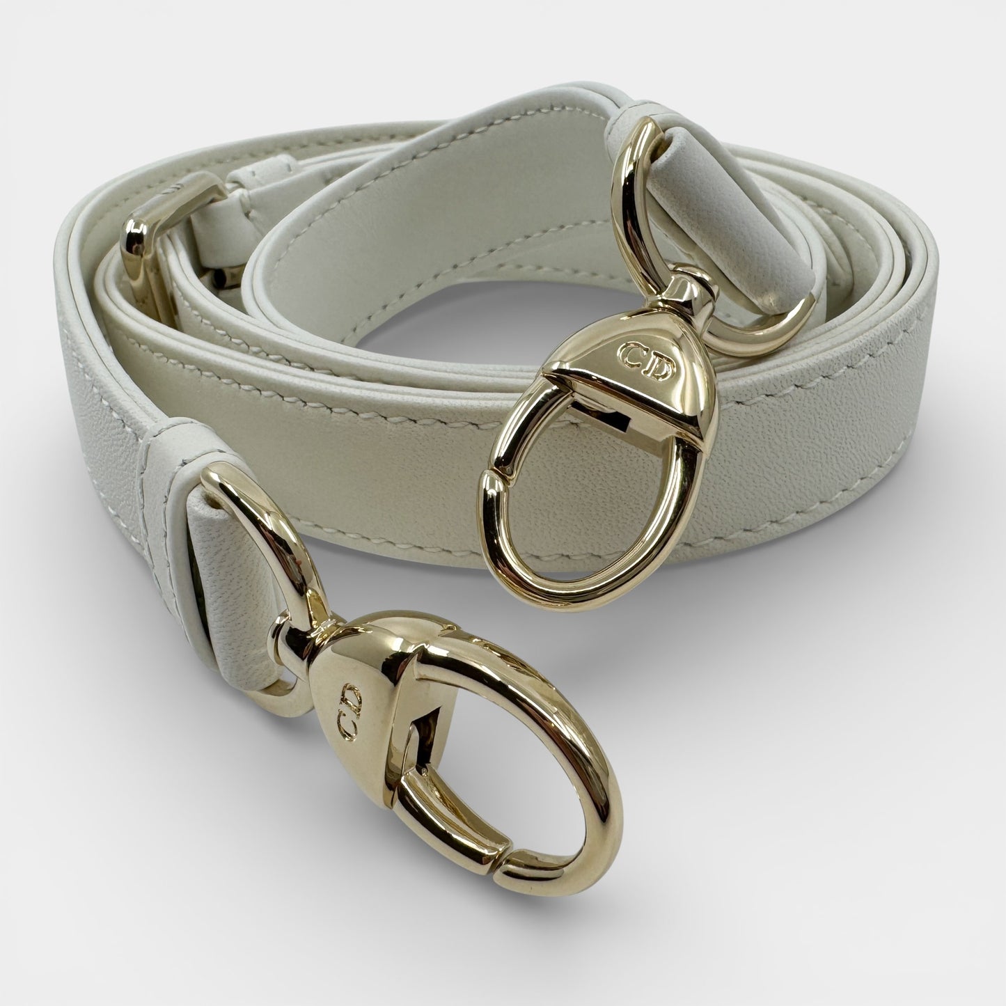 Christian Dior Creamy White Quilted Leather Medium Lady Dior Bag