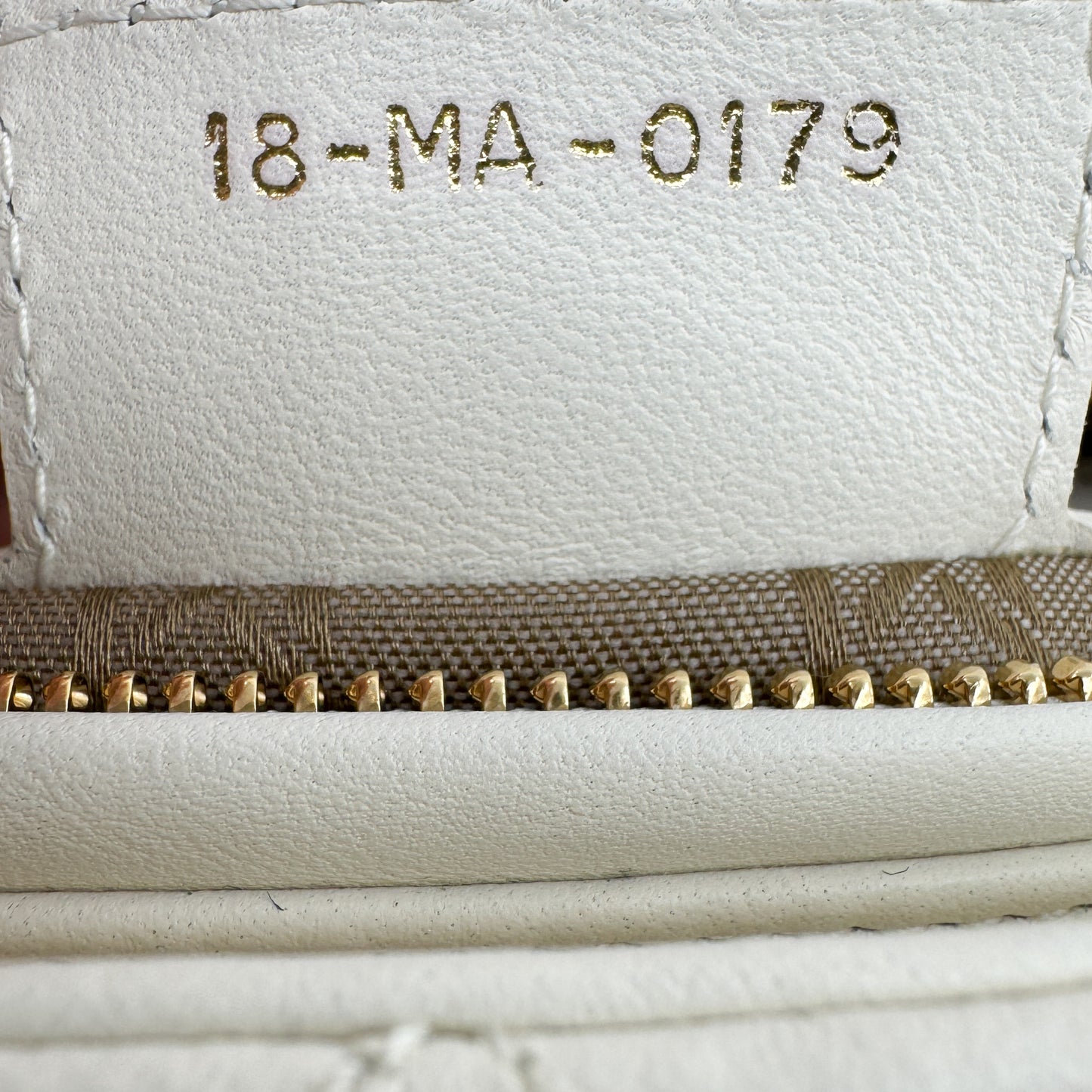 Christian Dior Creamy White Quilted Leather Medium Lady Dior Bag
