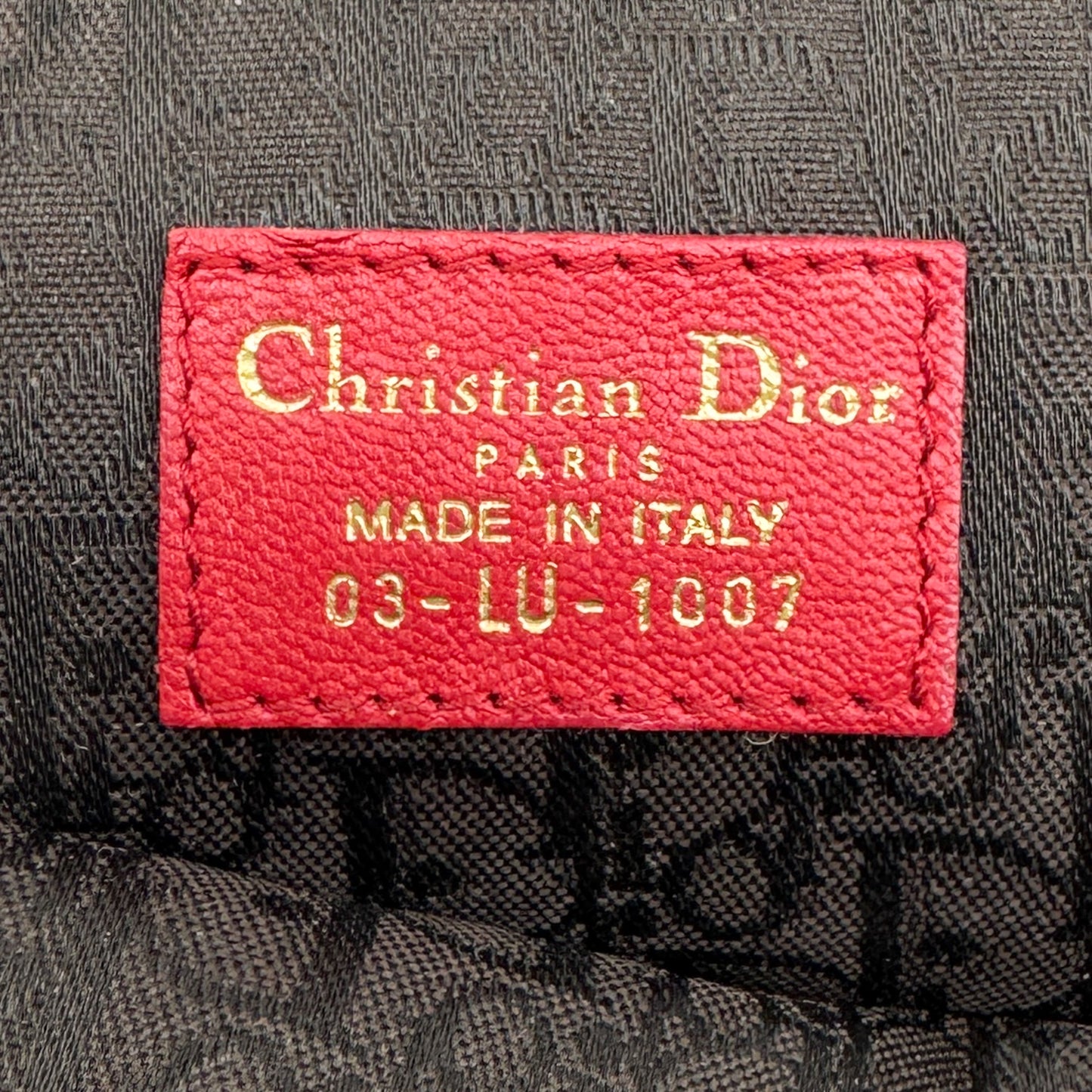 Christian Dior Vintage Red Pleated Leather Galliano Plissé Clutch Bag