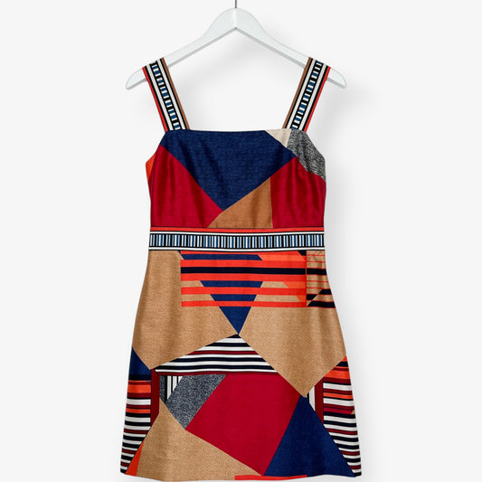 Diane Von Furstenberg Multicoloured Tunic Top Dress AU8