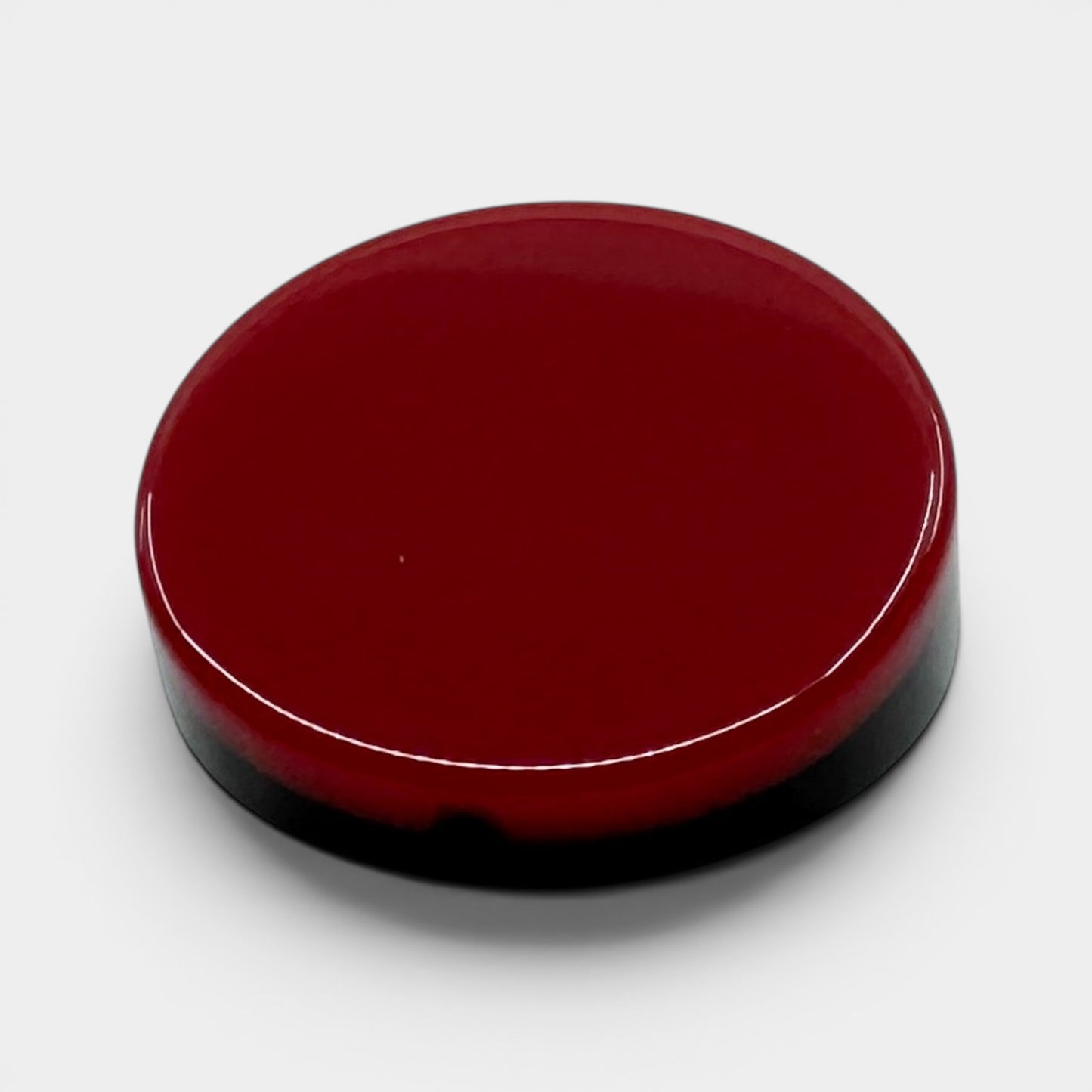 Angela Caputi Italy Red Black Resin Statement Clip On Earrings