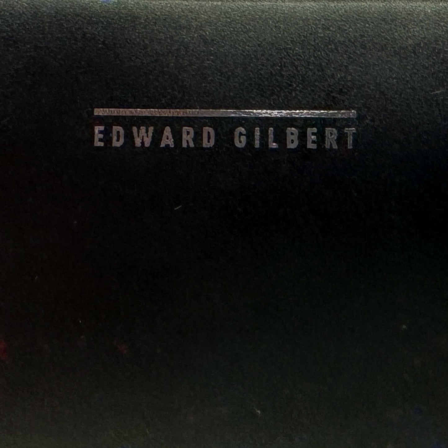 Romance Was Born X Edward Gilbert Black Red Foil Print Leather Zip Wallet