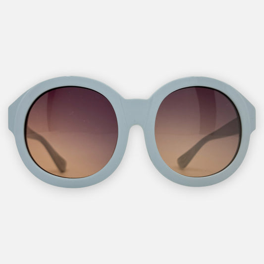 Eley Kishimoto Pale Blue Round Sunglasses