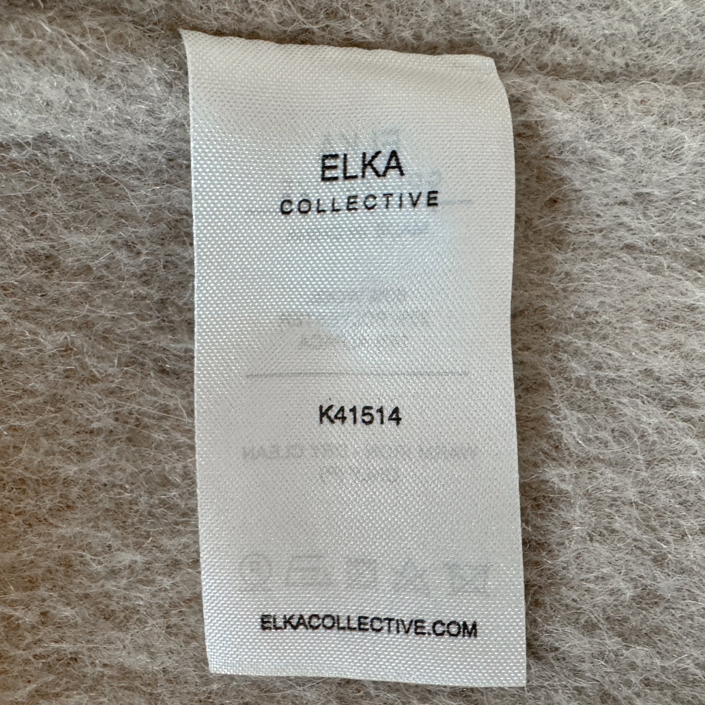 Elka Collective Cream Wool Alpaca Keiko Coat Large ~ AU12-14
