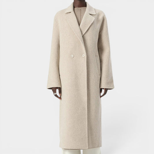 Elka Collective Cream Wool Alpaca Keiko Coat Large ~ AU12-14