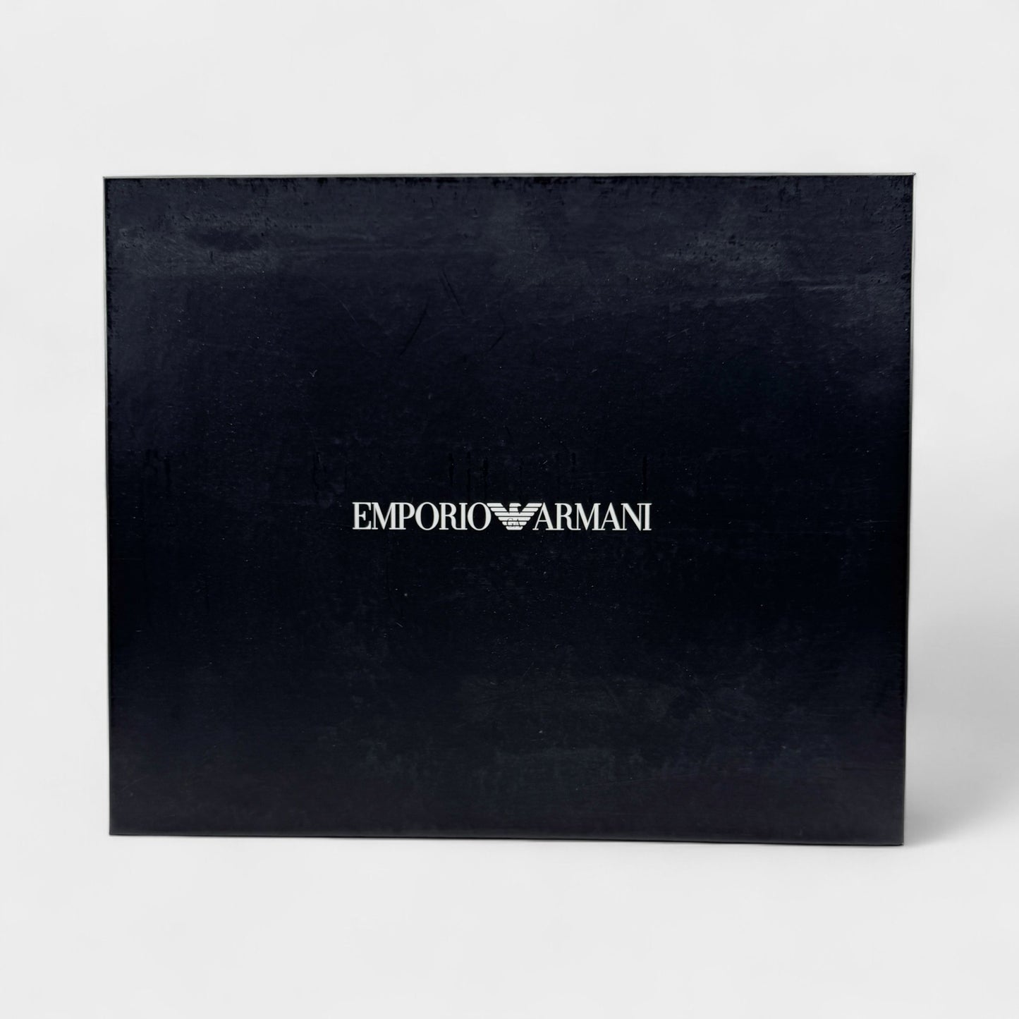 Emporio Armani Black Patent Leather & Blue Suede Boots M7 ~ W9 ~ EU40