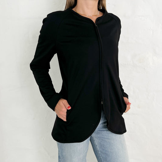 Emporio Armani Black Zip Jacket AU10 ~ IT42
