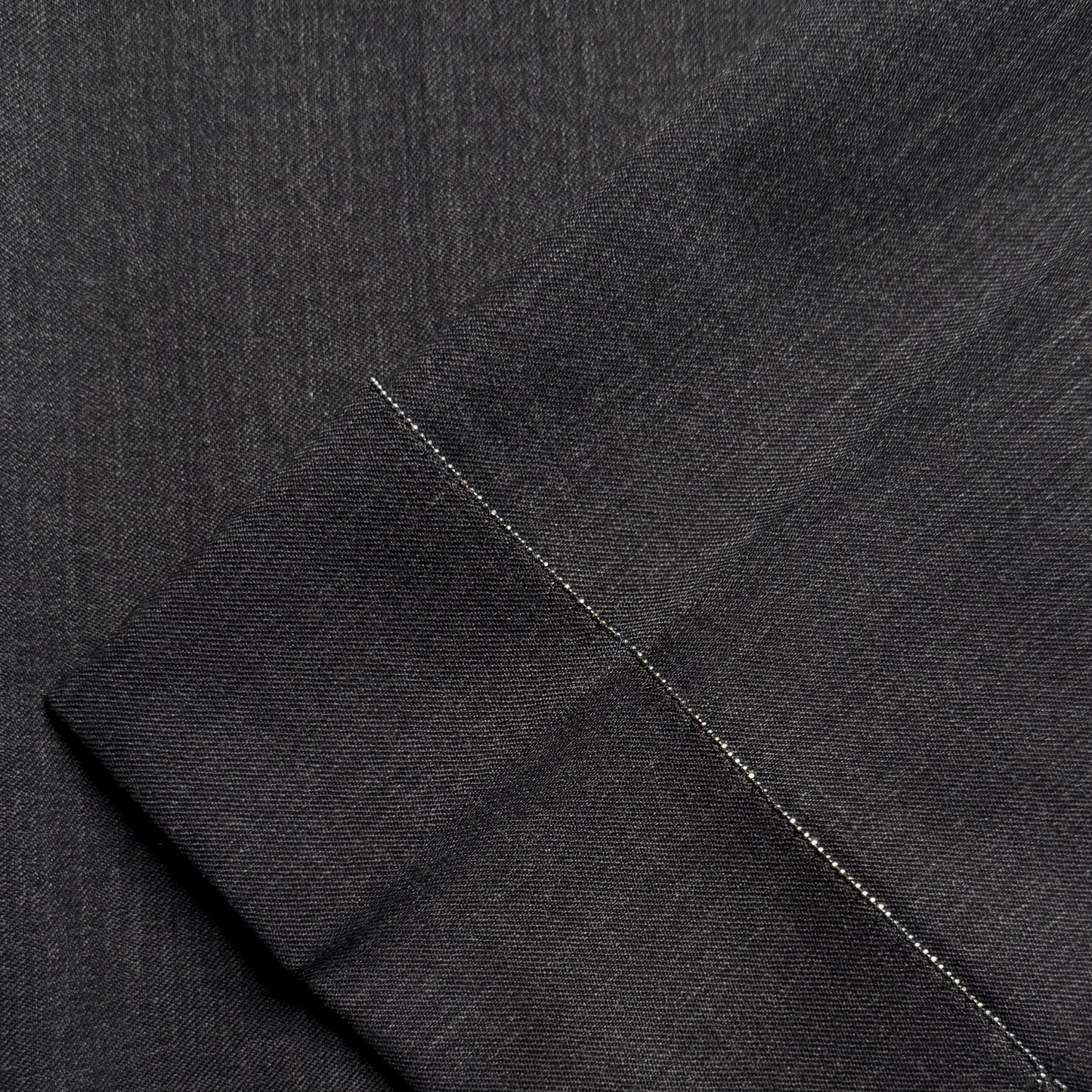 Fabiana Filippi Black Grey Wool Ankle Cuff Pants US Small ~ AU10 ~ UK10
