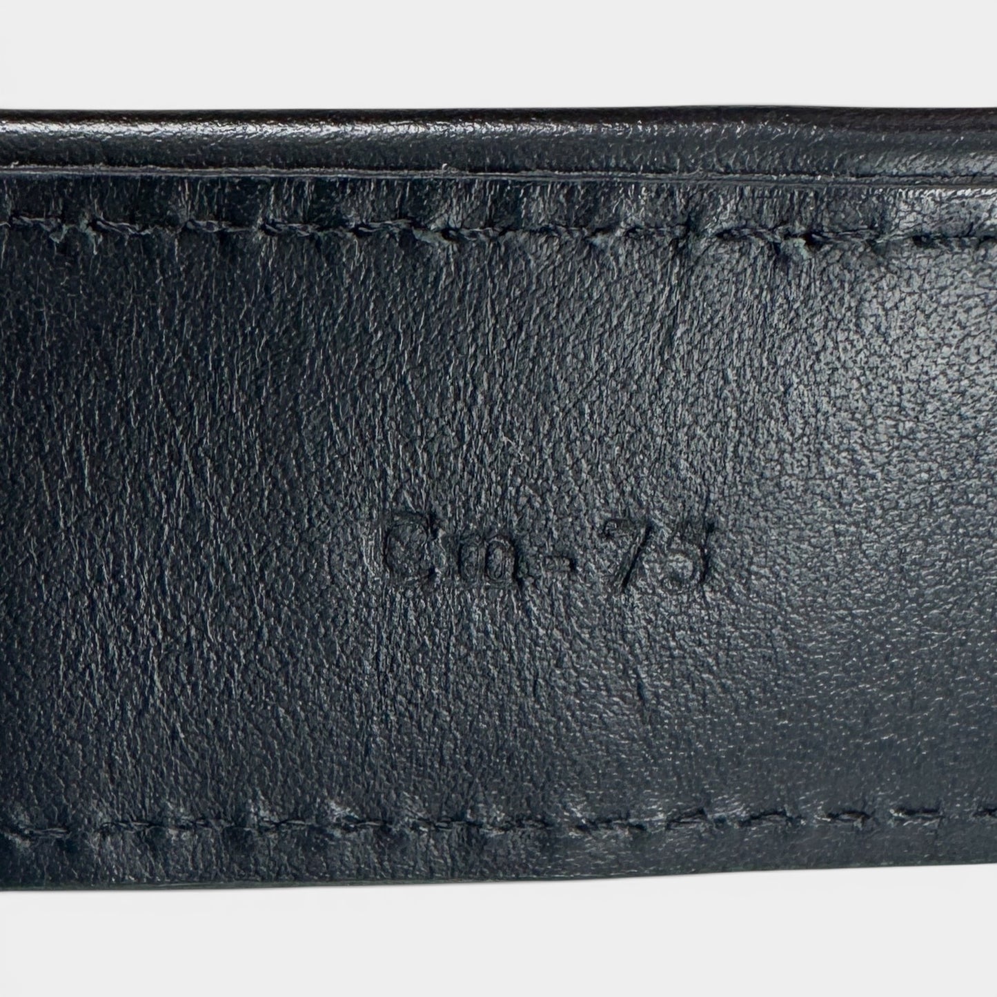 Salvatore Ferragamo Black Woven Leather Gancini Belt Small ~ AU8-10