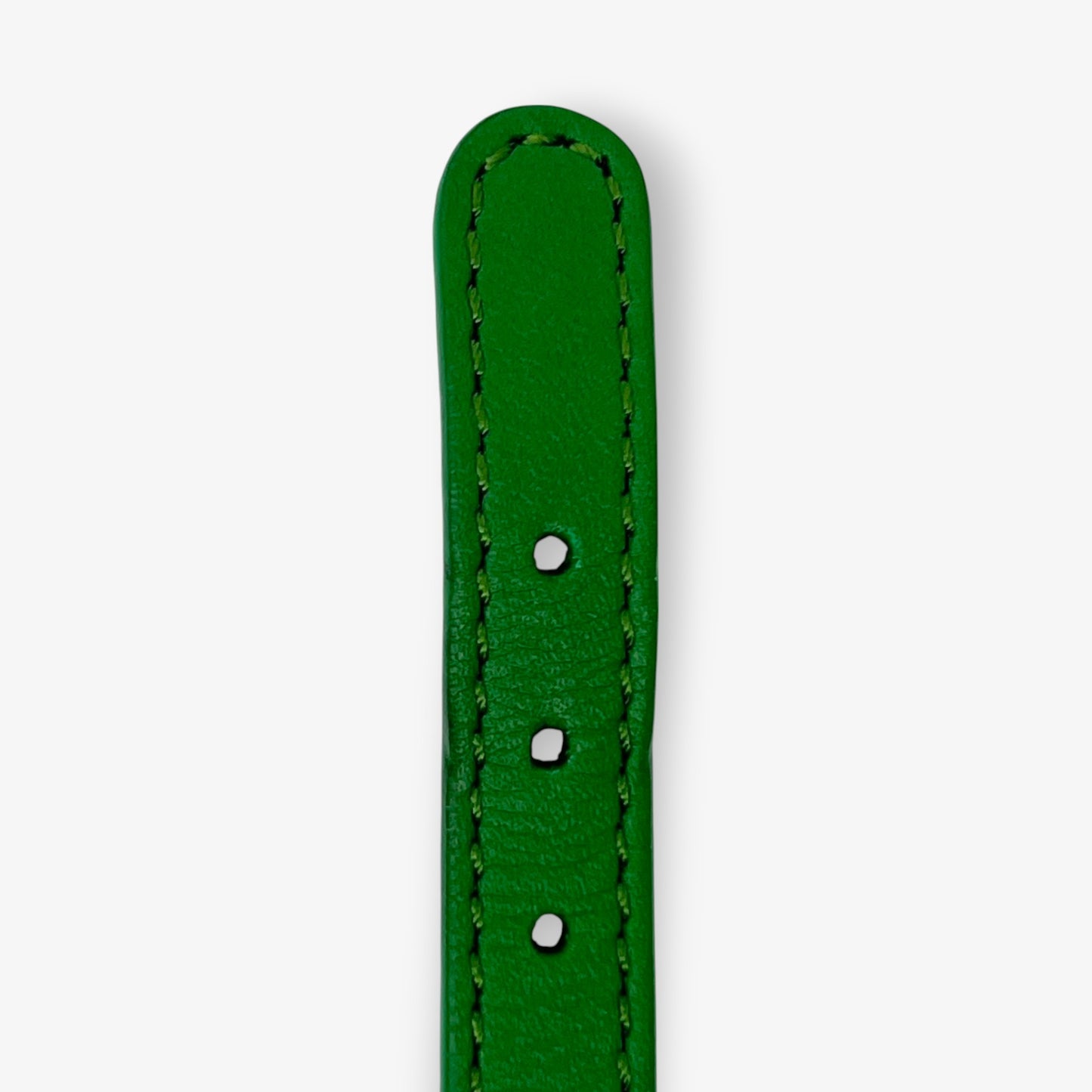 Salvatore Ferragamo Green Leather Cuff Bracelet