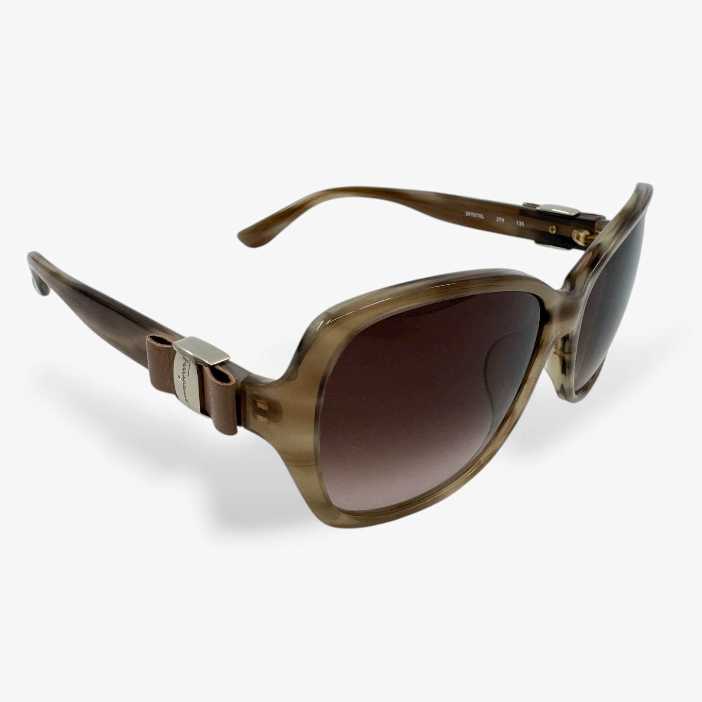 Salvatore Ferragamo Beige Brown Sunglasses [SF657SL] [NEW]